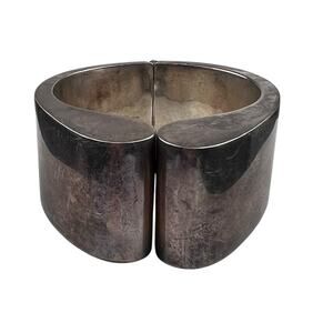 Dulce Mexico T0-34 Chunky 950 Silver Bracelet Hinged Cuff 86g